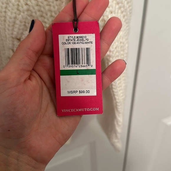 NWT VINCE CAMUTO Estate Jewel Sweater - Picture 3 of 12